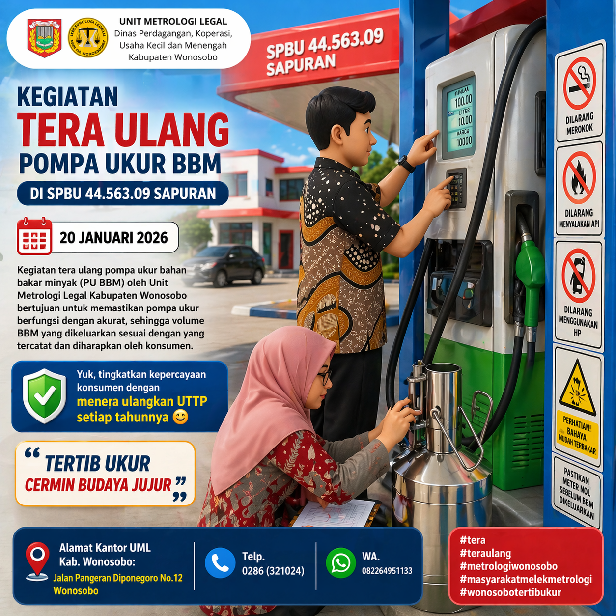 Tera Ulang Pompa Ukur Bahan Bakar Minyak